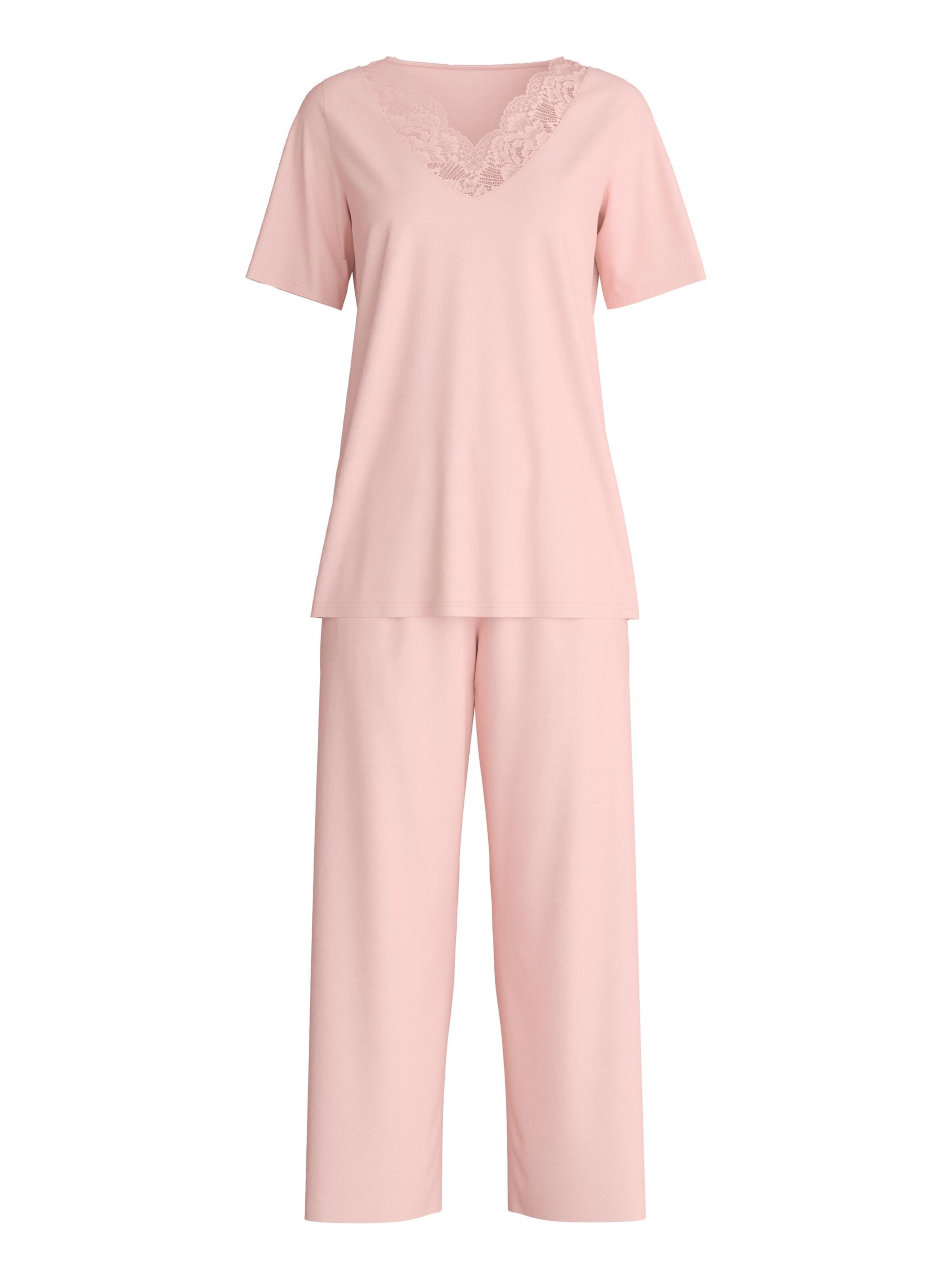 CALIDA Pajama 'Elegant Dreams' in Pink: front