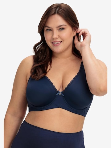 SHEEGO Minimiser Bra in Blue: front