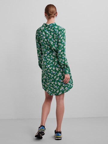 PIECES Shirt Dress 'Vatilda' in Green