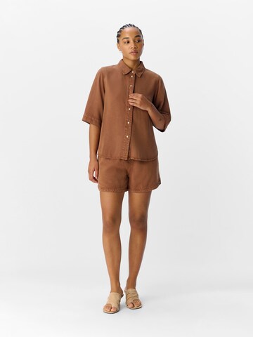 OBJECT Bluse 'OBJFrame' i brun