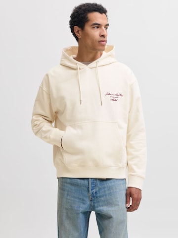 Sweat-shirt JACK & JONES en blanc : devant