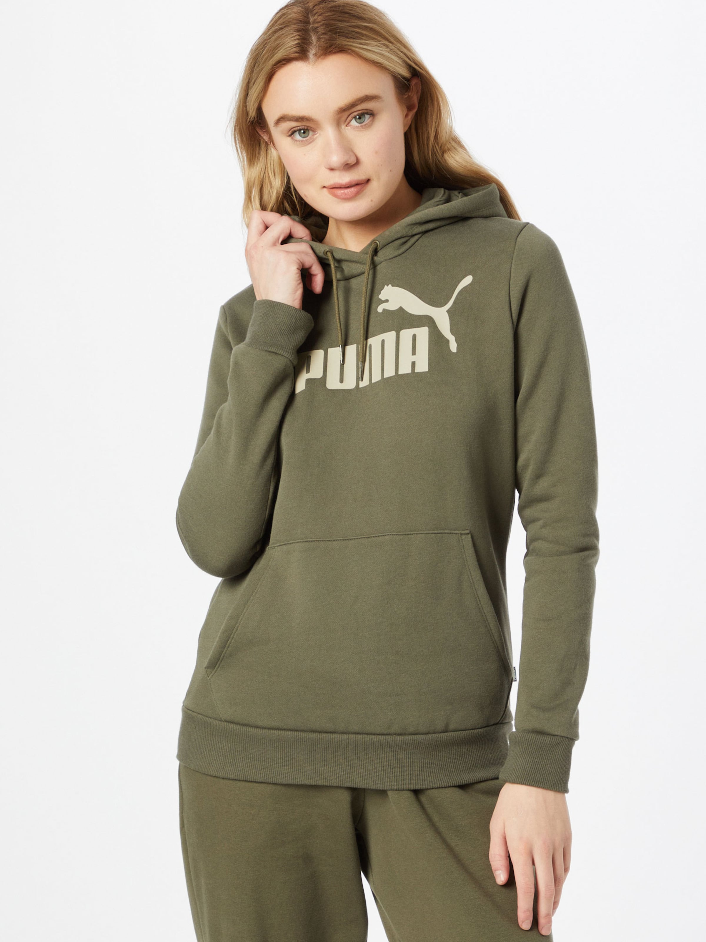 puma hoodie khaki