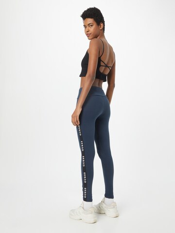 GUESS Skinny Sportovní kalhoty 'ALINE' – modrá