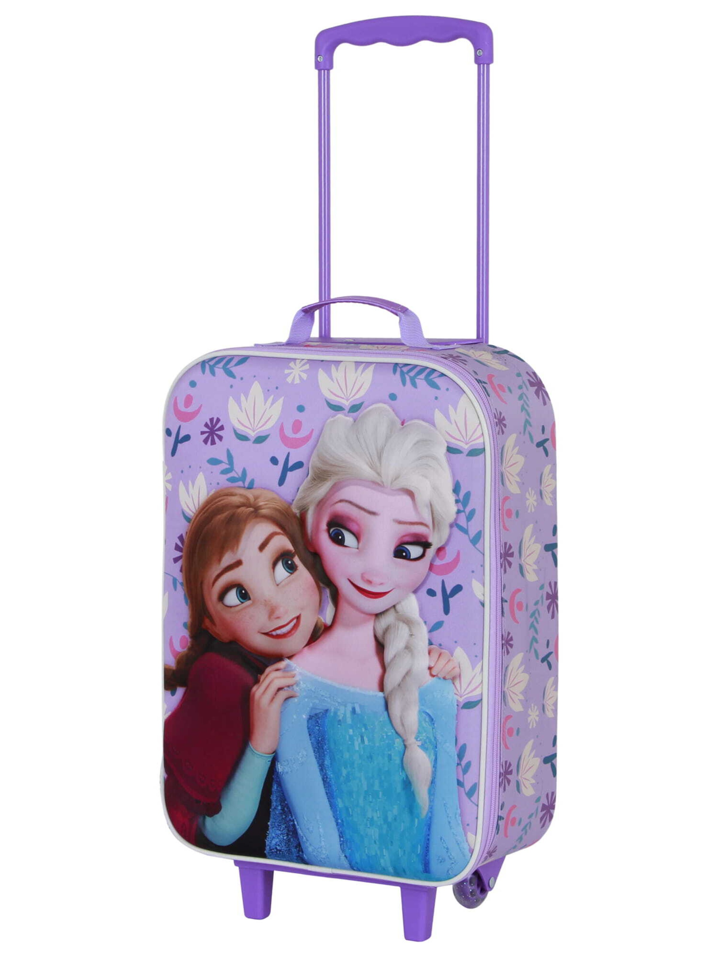 DISNEY Koffer 'Elsa & Anna' in Lila: Vorderseite