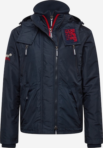 Superdry Winter Jacket 'Mountain' in Blue: front