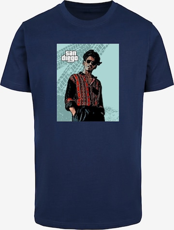 T-Shirt 'Grand San Diego' Merchcode en bleu : devant