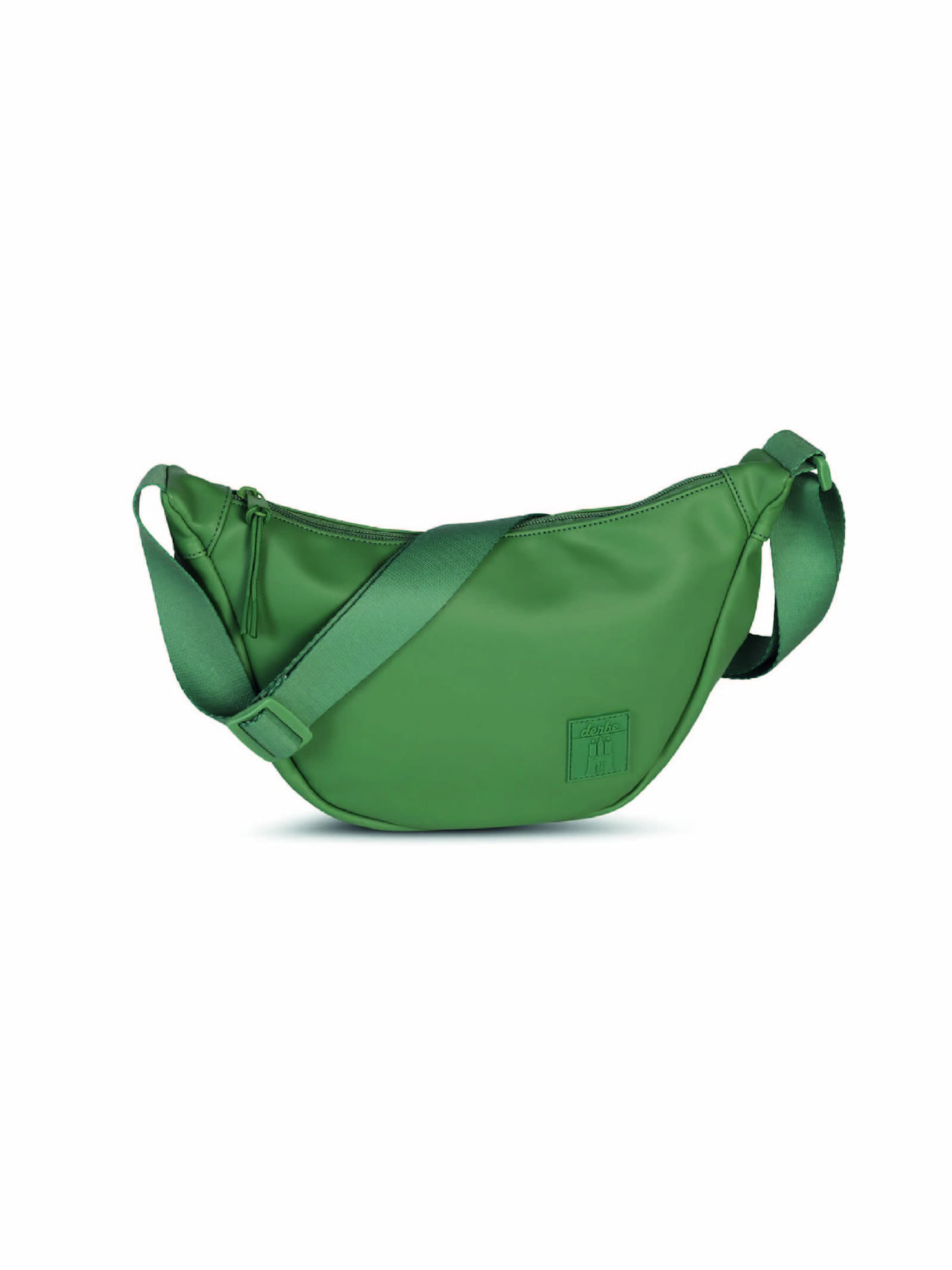 Derbe Gürteltasche 'Moonbag' in Grün: Vorderseite