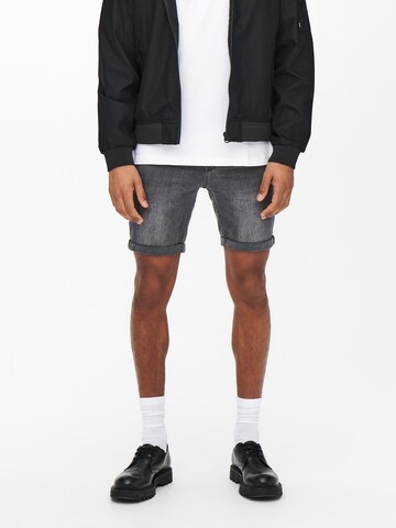 Only & Sons Slimfit Shorts 'Ply' in Grau: predná strana