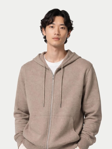 GOBI Cashmere - Cárdigan 'Men's Zip-Up Cashmere Hoodie' en gris: frente