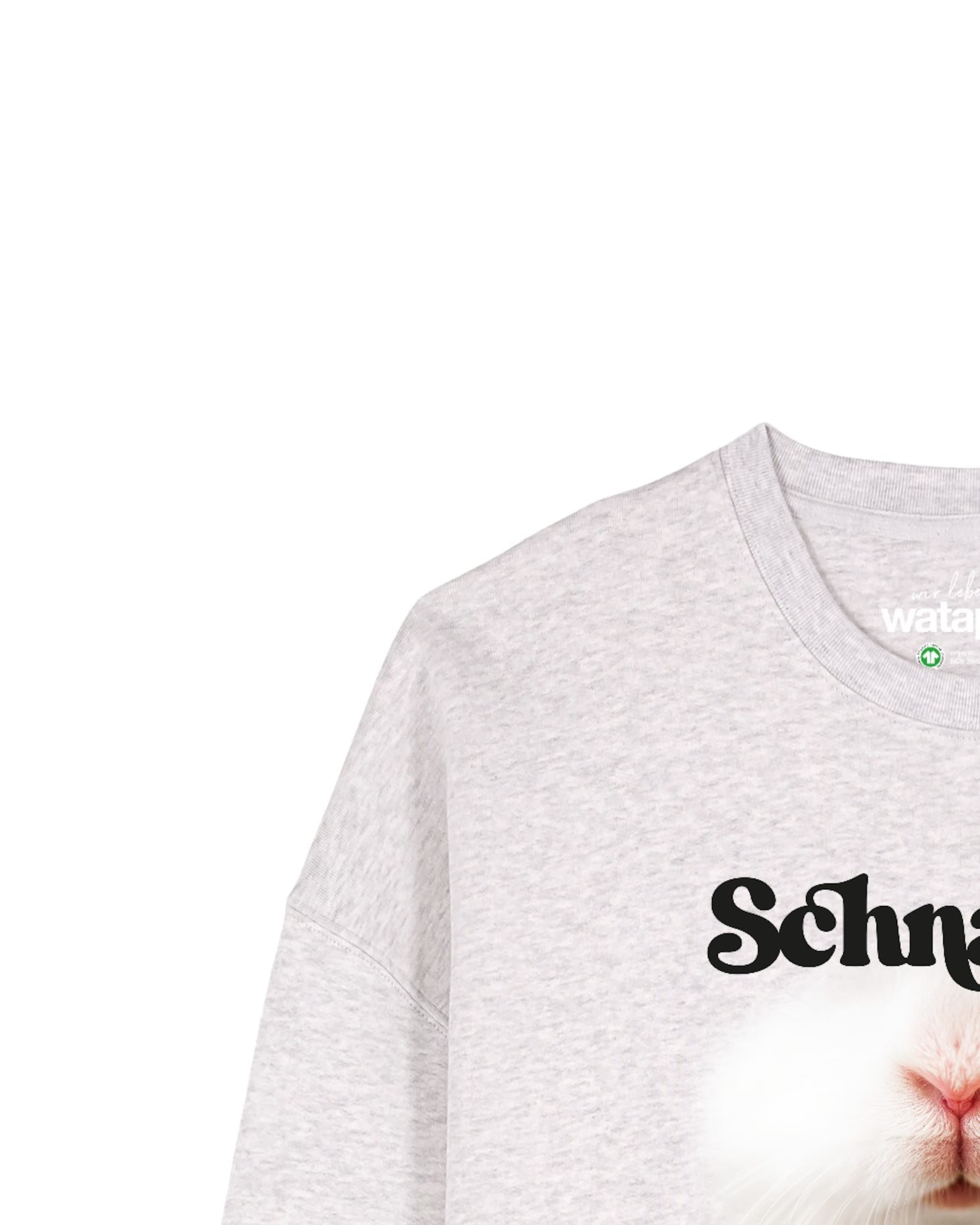 Watapparel Sweatshirt ' Schnauze ' in Grey