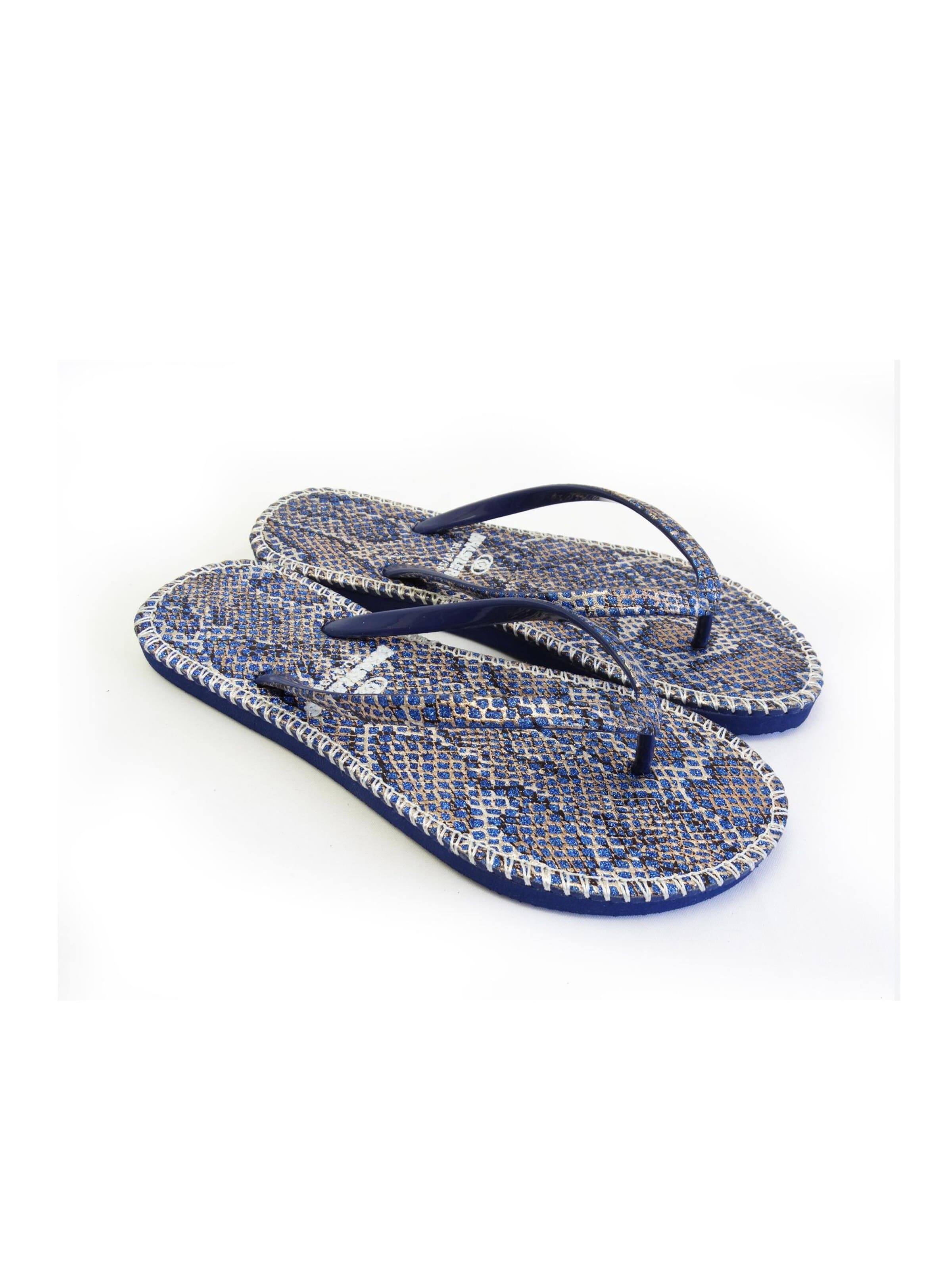 Brasileras Strand-/badschoen 'Hip Leo' in Blauw