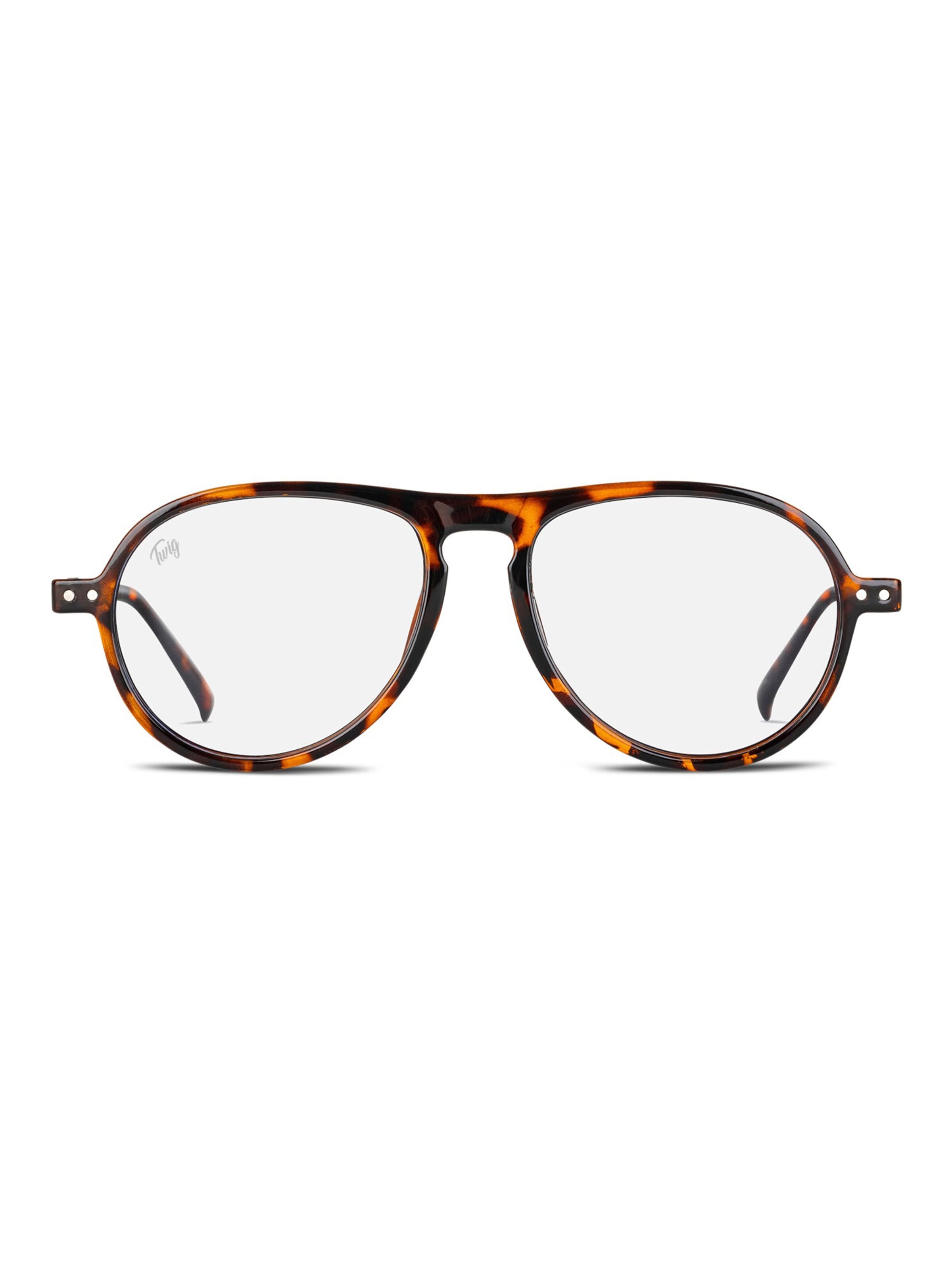 Lunettes 'Thiele BlueLight' TWIG Concept Milano en marron : devant