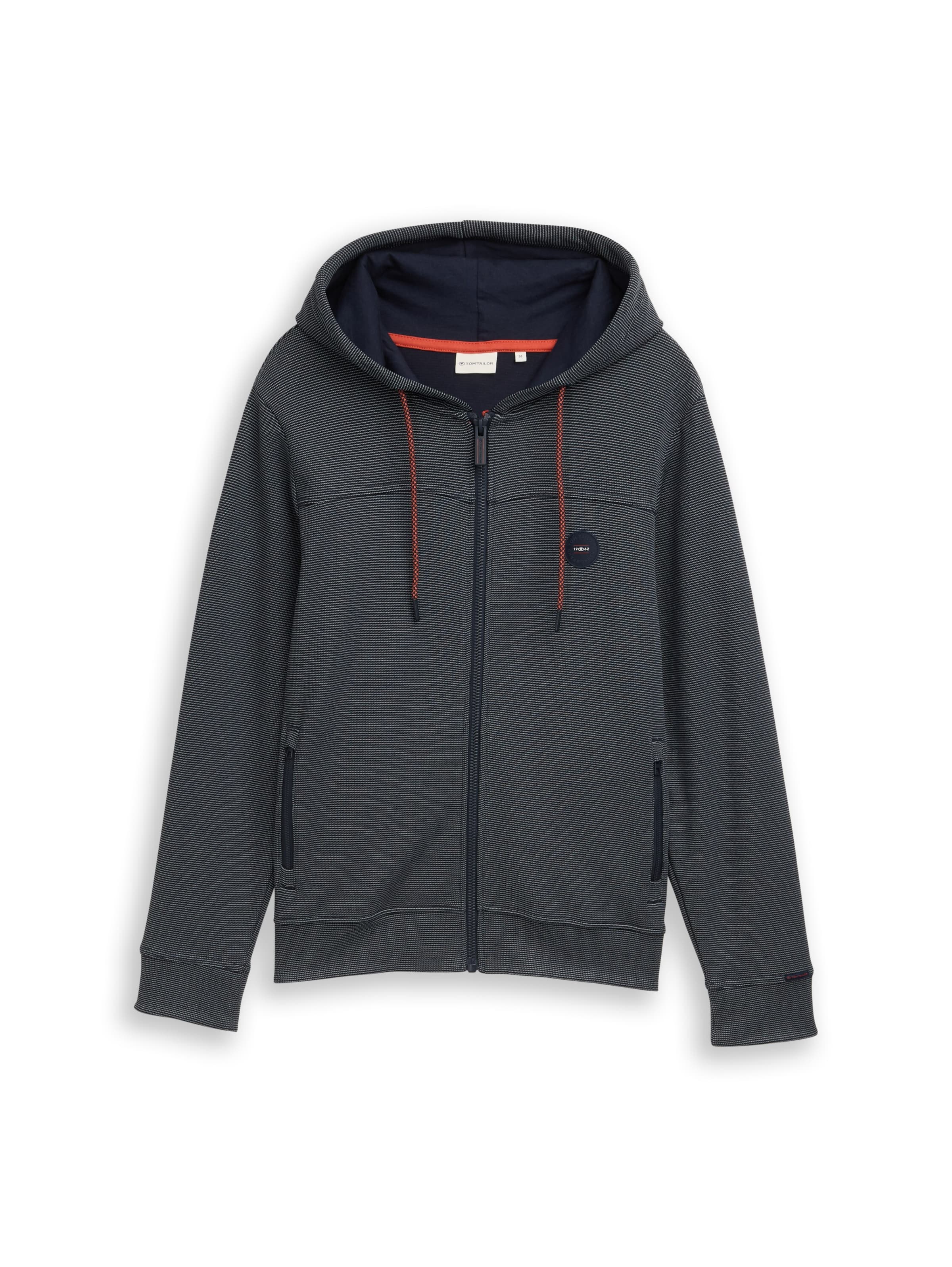 TOM TAILOR Sweatjacke in Blau: Vorderseite