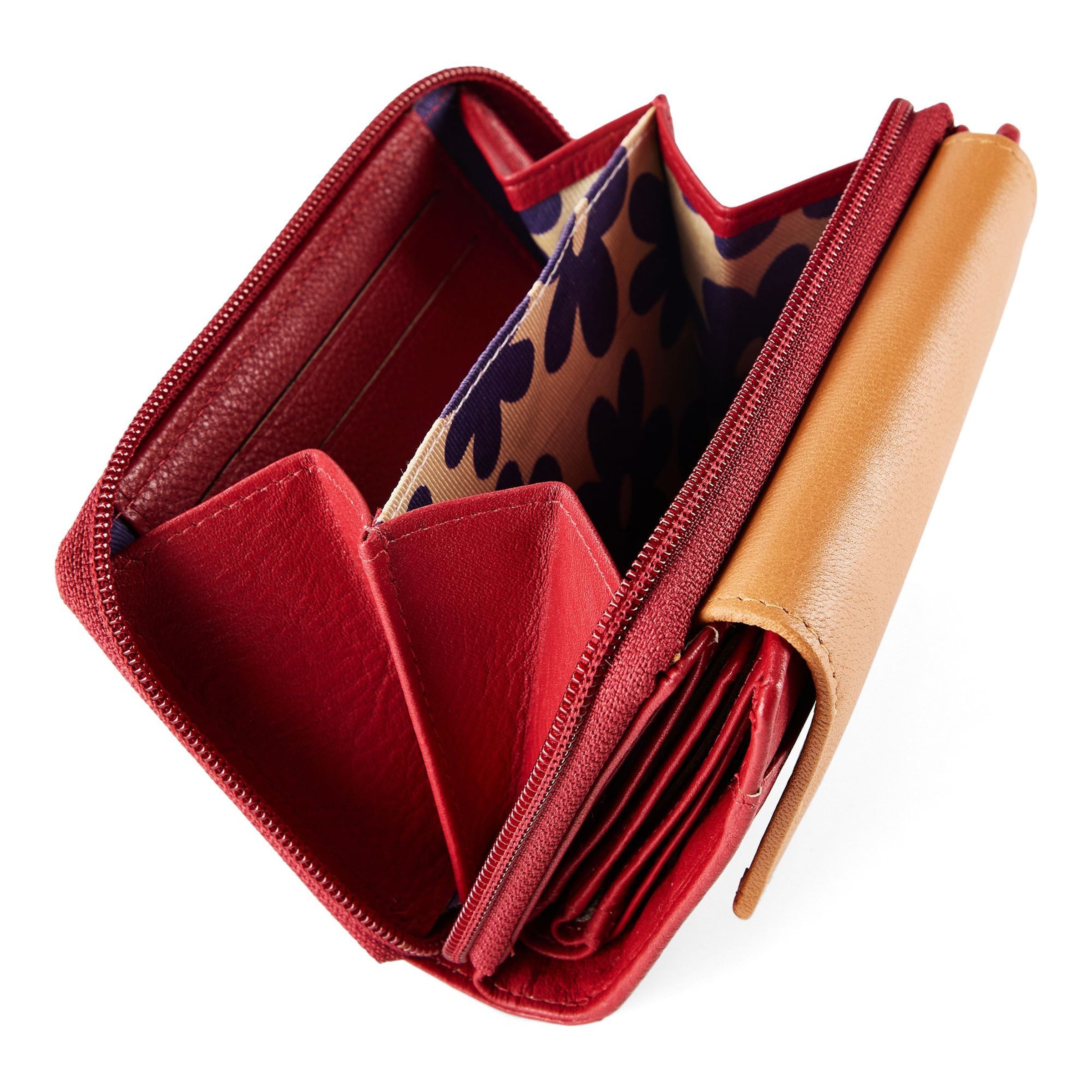 Portamonete 'Nappa' di GREENBURRY in rosso