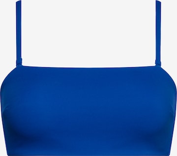 Calvin Klein Swimwear Bandeau Bikinitop 'Core Archive' in Blau: predná strana