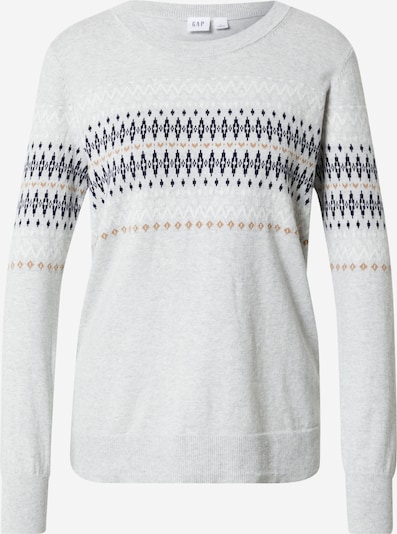 GAP Sweater 'FAIRISLE' in Light brown / Light grey / Black / White, Item view