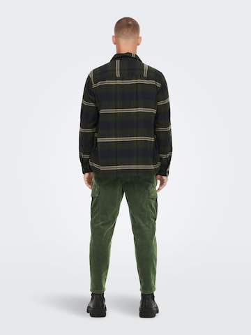 regular Pantaloni cargo 'Dew' di Only & Sons in verde