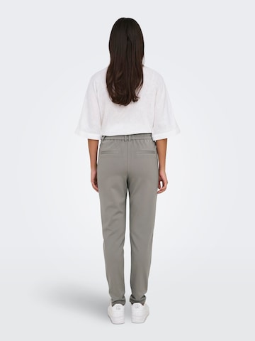 ONLY Slim fit Pleat-Front Pants 'Poptrash' in Grey