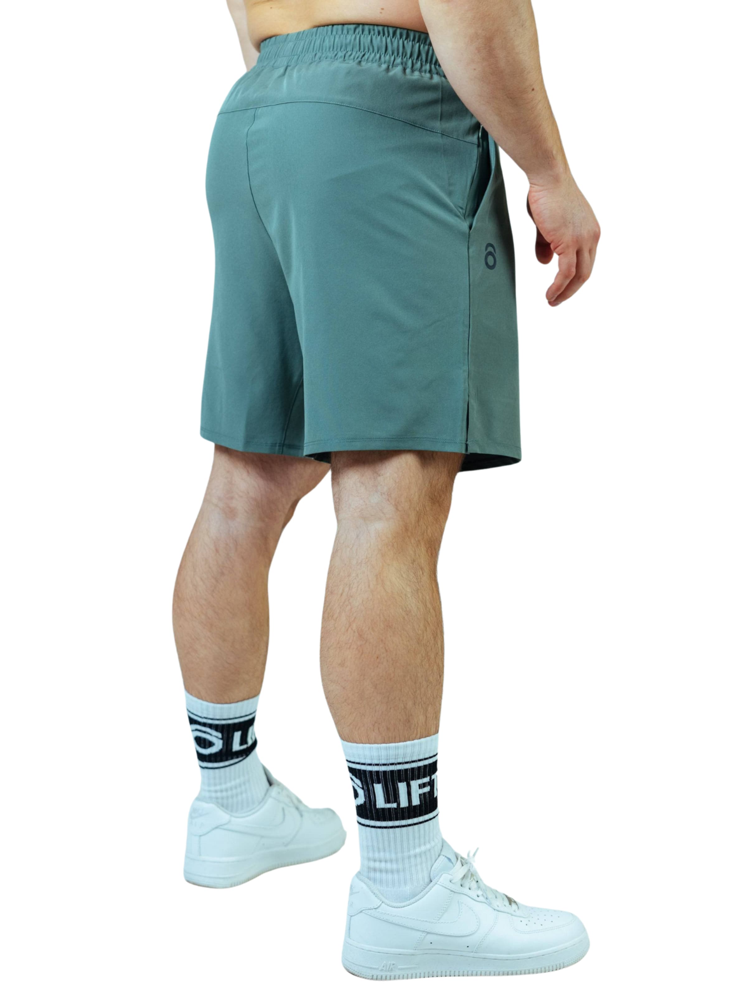 Lifters - Slimfit Pantalón deportivo 'Raw Gym Shorts' en verde
