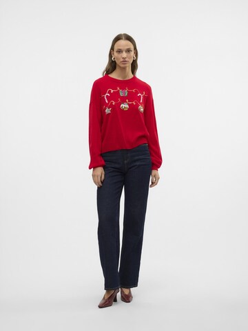 VERO MODA Pullover i rød