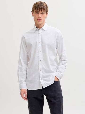 Regular fit Camicia di JACK & JONES in bianco: frontale