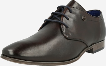 bugatti - Zapatos con cordón 'Morino' en marrón: frente