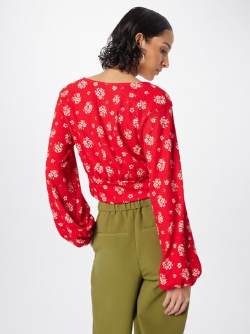 Monki Blouse in Rood