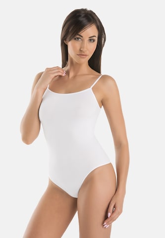 TEYLI - Body 'Goffy' en blanco: frente