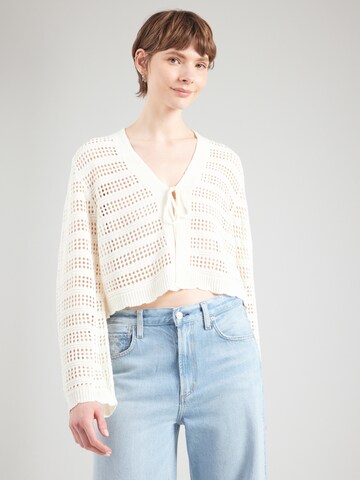 ONLY Knit Cardigan 'ONLLykke' in White: front