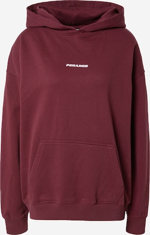 Pegador - Sudadera 'CLARITA' en rojo: frente