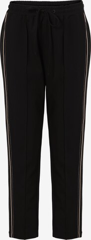 TATUUM Regular Pleated Pants 'Lamiko' in Black: front