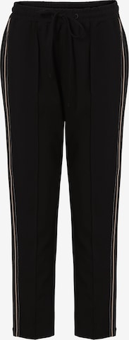 TATUUM Regular Pleated Pants 'Lamiko' in Black: front