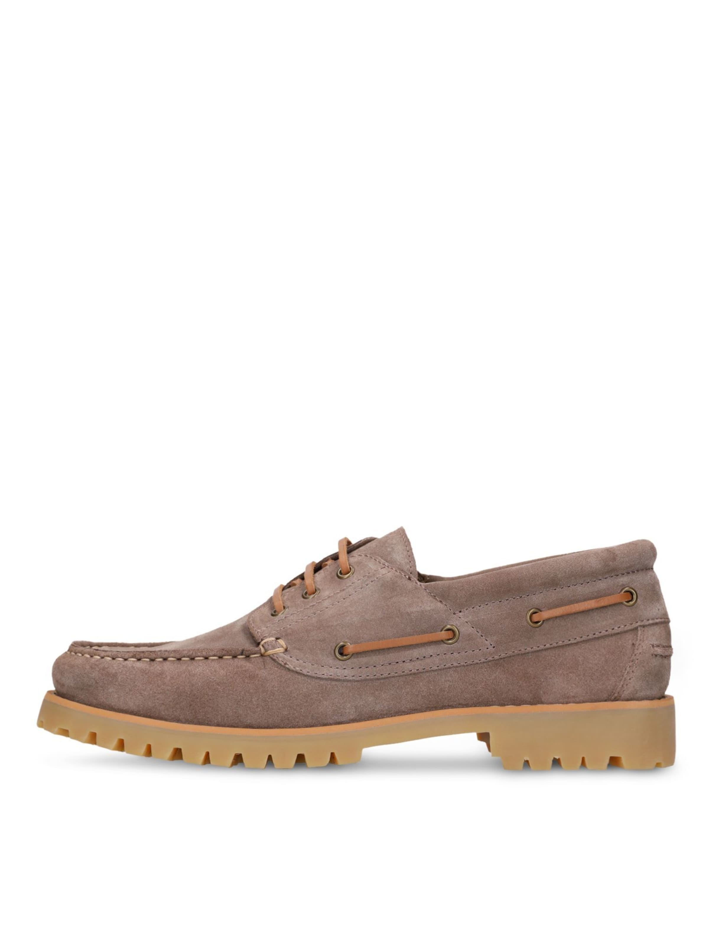 MANFIELD Schnürschuh in Beige