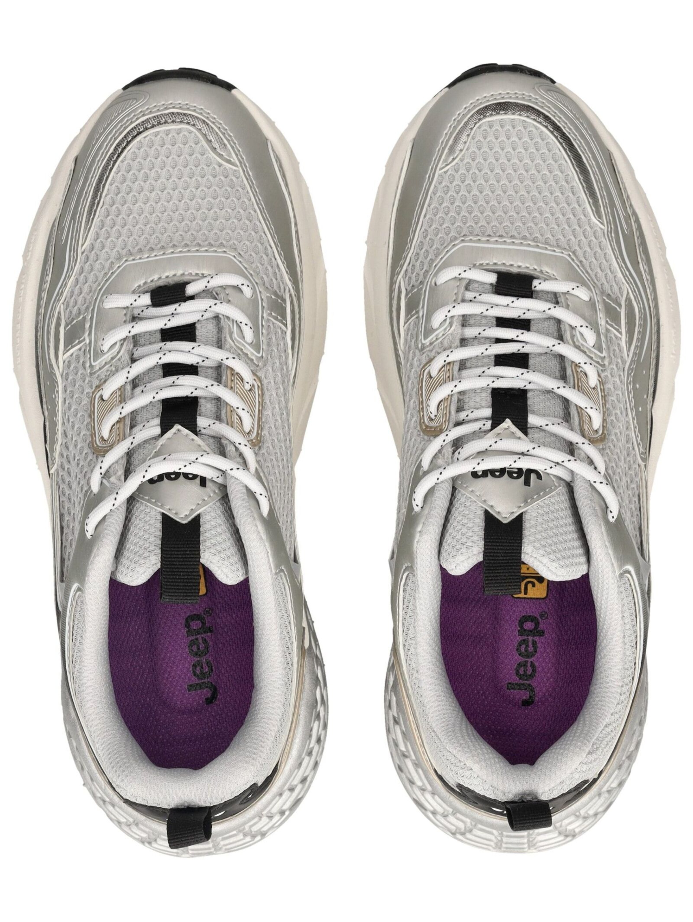 Sneaker bassa di Jeep in argento