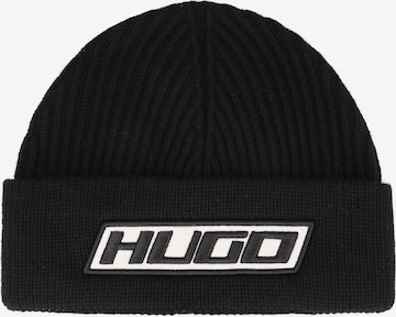 HUGO Beanie 'Xoccar' in Black: front