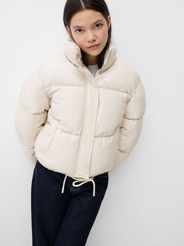 Veste mi-saison Bershka en beige