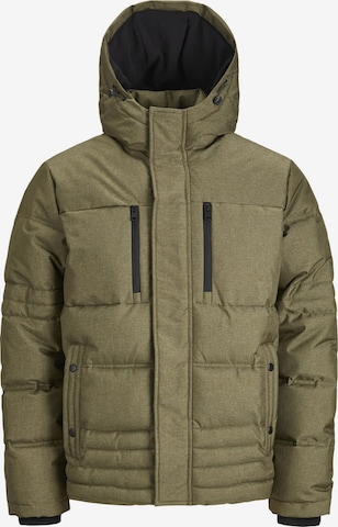 JACK & JONES Winter Jacket 'Yog' in Green: front