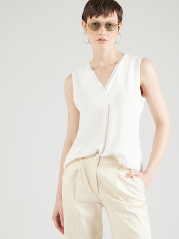 COMMA - Blusa em branco: frente