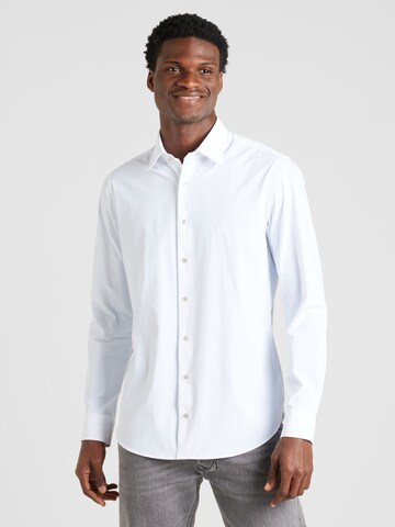 Michael Kors Slim fit Button Up Shirt in White: front