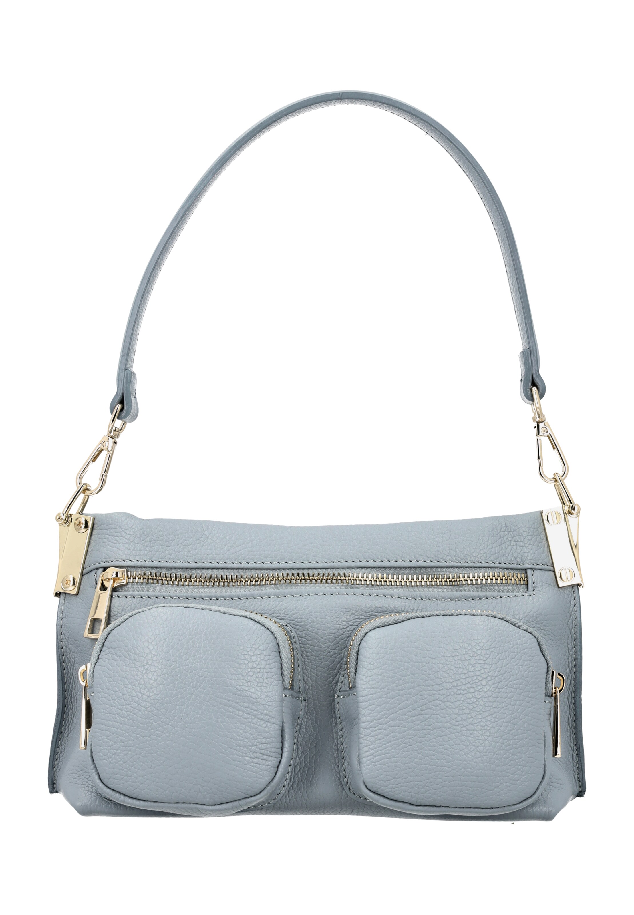 Sac bandoulière faina en bleu : devant