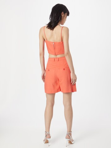 Wide Leg Pantalon à pince 'Court' DRYKORN en orange