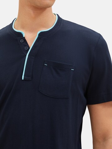 TOM TAILOR T-Shirt 'Serafino' in Blau