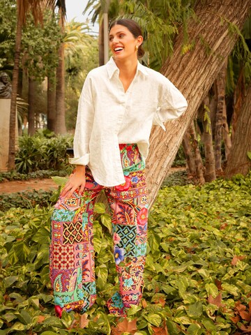 Introvertie VIENNA Wide leg Broek 'Johnny' in Gemengde kleuren