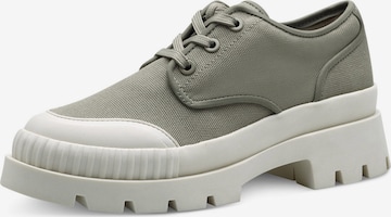 TAMARIS Lace-Up Shoes in Green: front