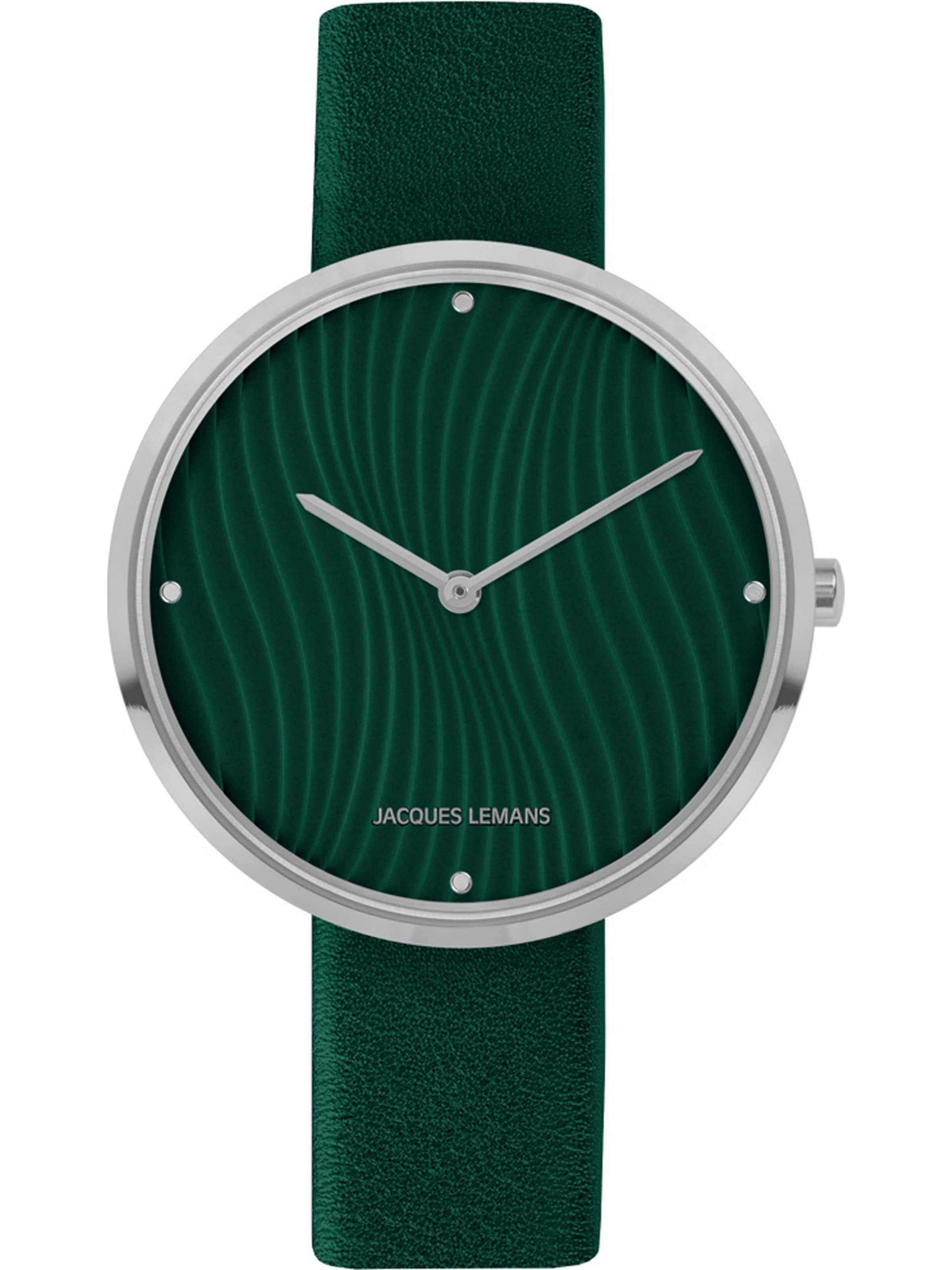 Jacques Lemans Uhr in Grün: Vorderseite