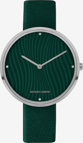 Jacques Lemans Analog Watch in Green: front