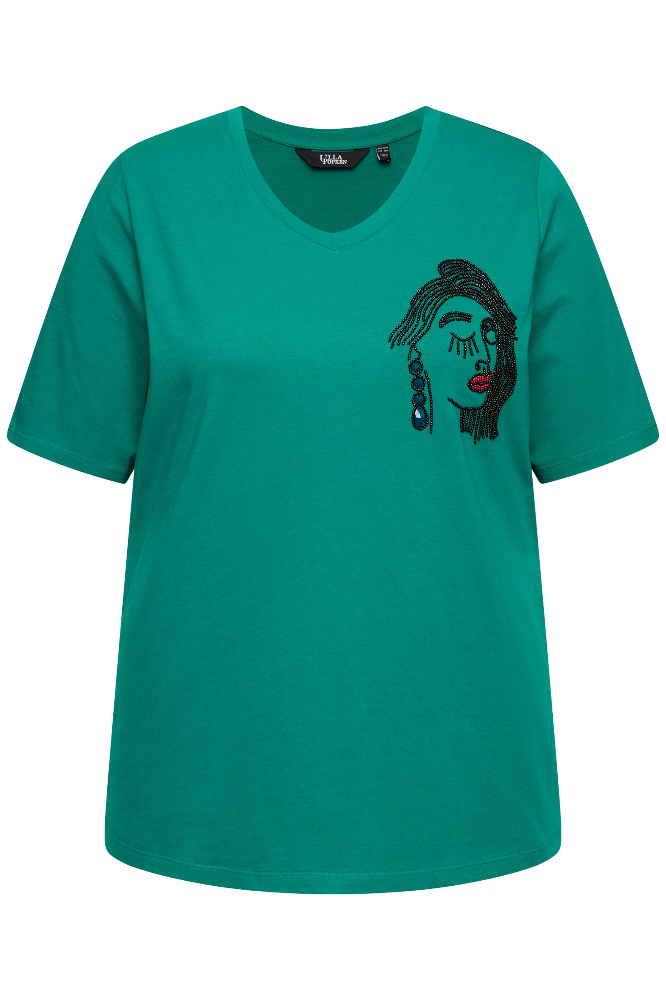 Ulla Popken Shirt in Blauw: voorkant