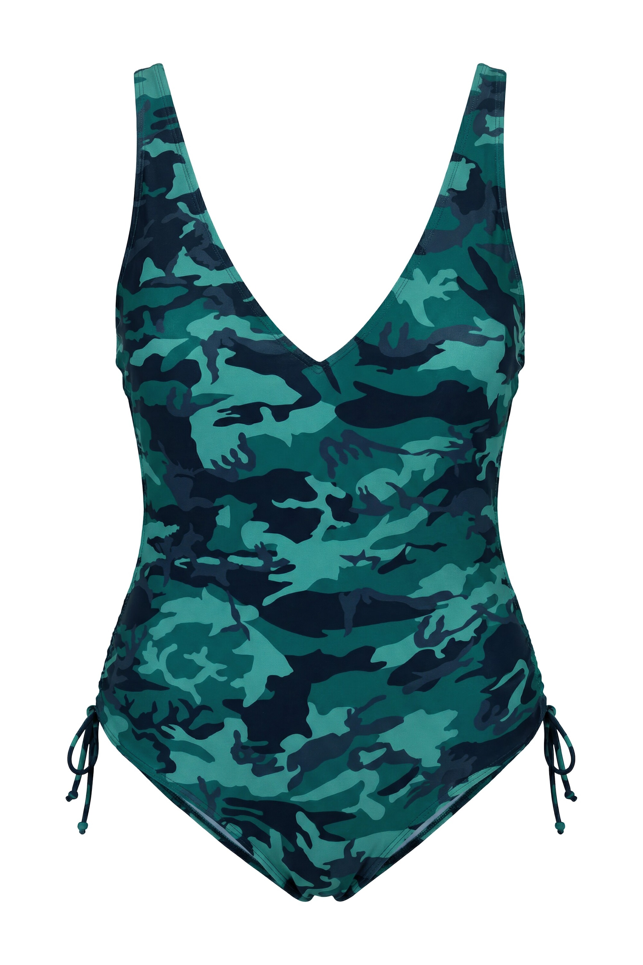 Studio Untold Triangel Badeanzug in Grün: Vorderseite