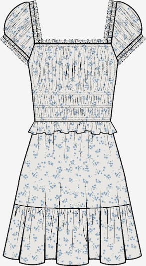 Apricot Floral Ruffle Mini Dress ' ' in 34 in creme, Produktansicht
