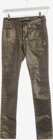 Saint Laurent Jeans in 25 in Silver: front